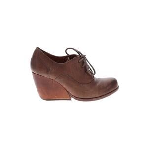 Kork-Ease Korkease Boot Booties Lace Up Victorian Edwardian Leather Chunky Wedge